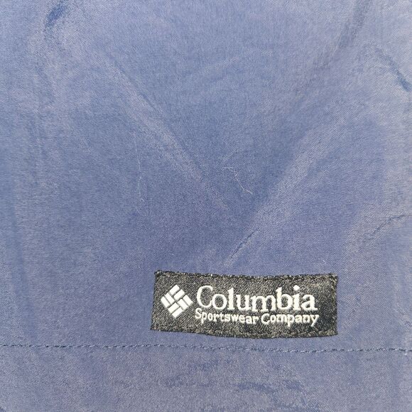 Womens Vintage Columbia Hiking Shorts Blue XL Belt Front Pockets VTG Casual - Picture 2 of 7